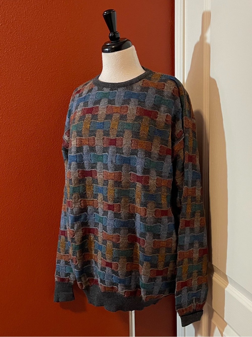 Tricots St Raphael Nordstrom Men’s Abstract Multicolor‎ Wool Academia Sweater